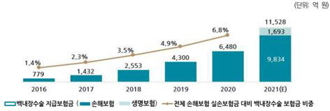 민영 실손의료보험 보험금 지급 현황/ 보험연구원 제공